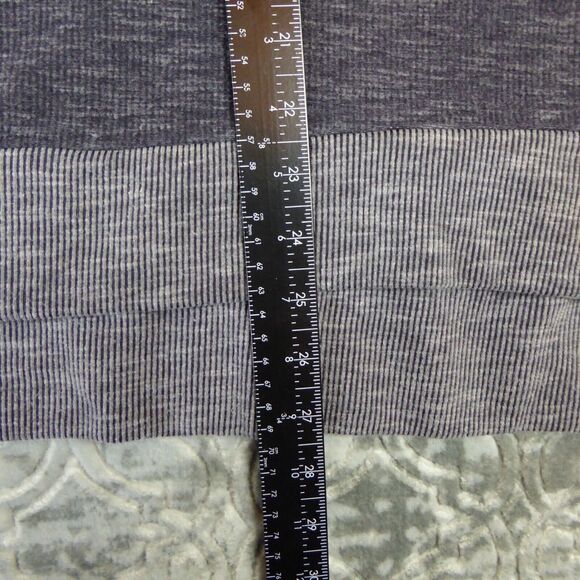 Green Envelope Sweater Women's Medium Gray Cowl Neck High Low  USA Made - Picture 8 of 11